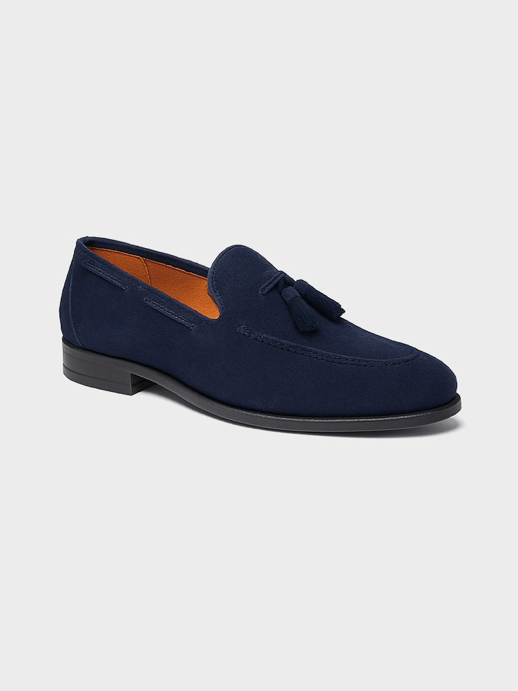 Loafer aus Veloursleder mit Quasten - Adelmar