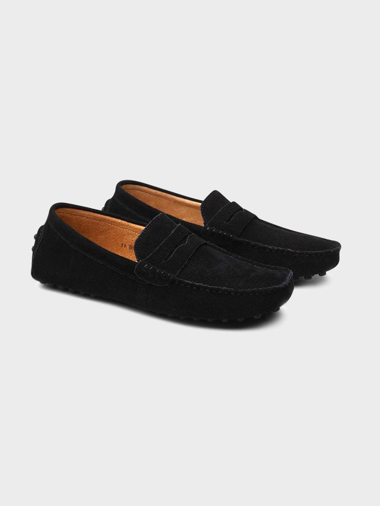 Loafer im Bootsschuh-Stil aus Veloursleder - Adelmar