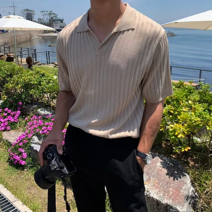 Poloshirt CHUNCHEON mit V-Ausschnitt - Adelmar