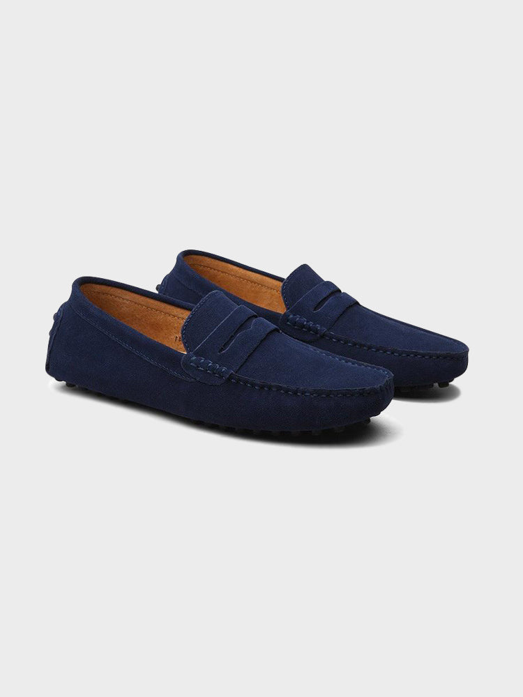 Loafer im Bootsschuh-Stil aus Veloursleder - Adelmar
