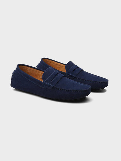 Loafer im Bootsschuh-Stil aus Veloursleder - Adelmar
