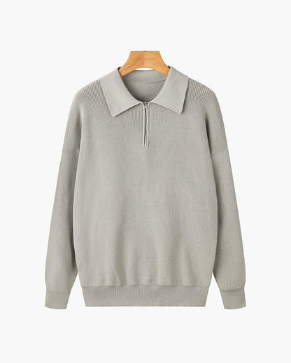 Pullover RASON aus Baumwolle mit Reißverschluss - Adelmar