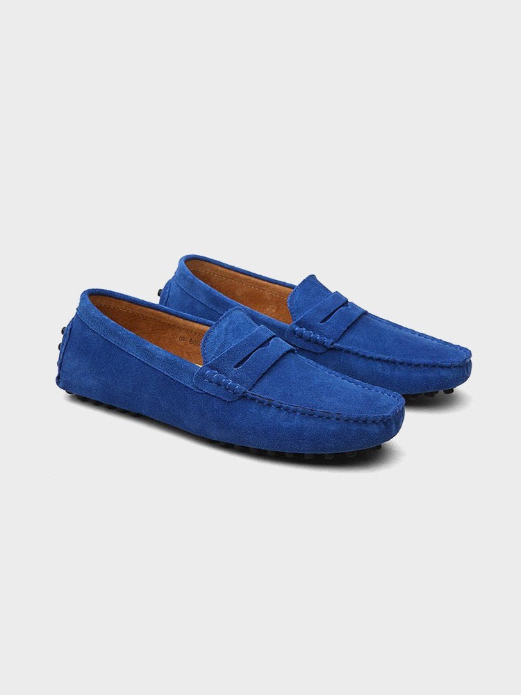 Loafer im Bootsschuh-Stil aus Veloursleder - Adelmar