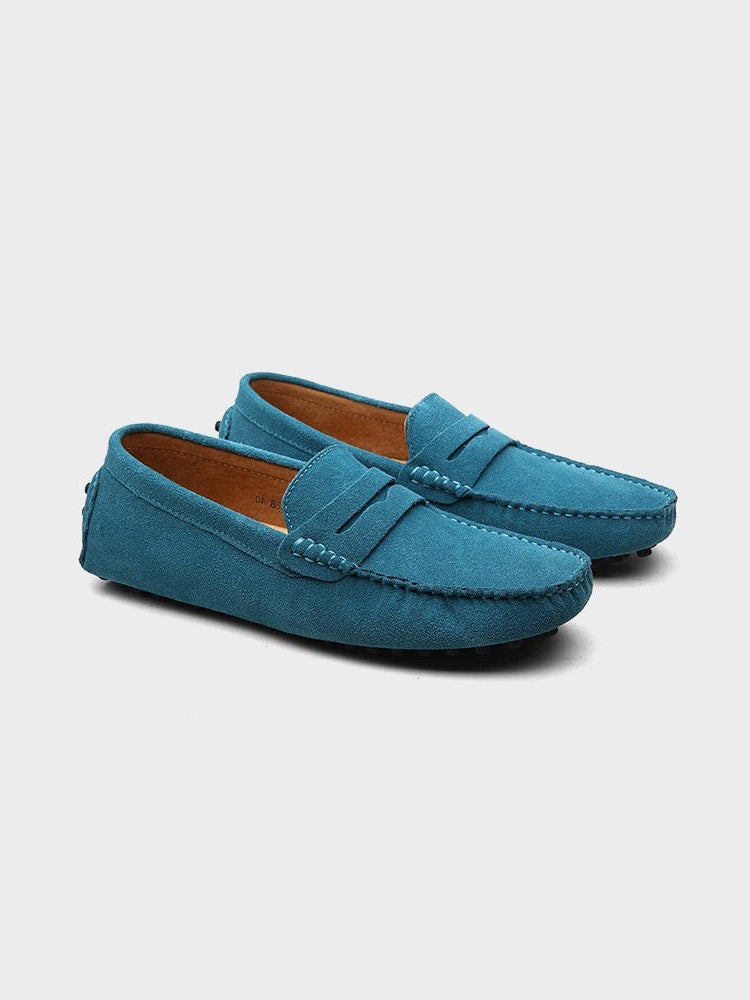 Loafer im Bootsschuh-Stil aus Veloursleder - Adelmar