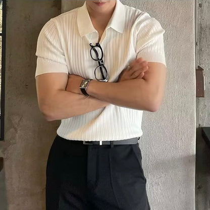 Poloshirt CHUNCHEON mit V-Ausschnitt - Adelmar