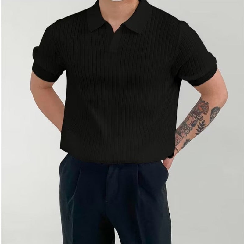 Poloshirt CHUNCHEON mit V-Ausschnitt - Adelmar