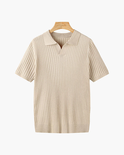 Poloshirt CHUNCHEON mit V-Ausschnitt - Adelmar