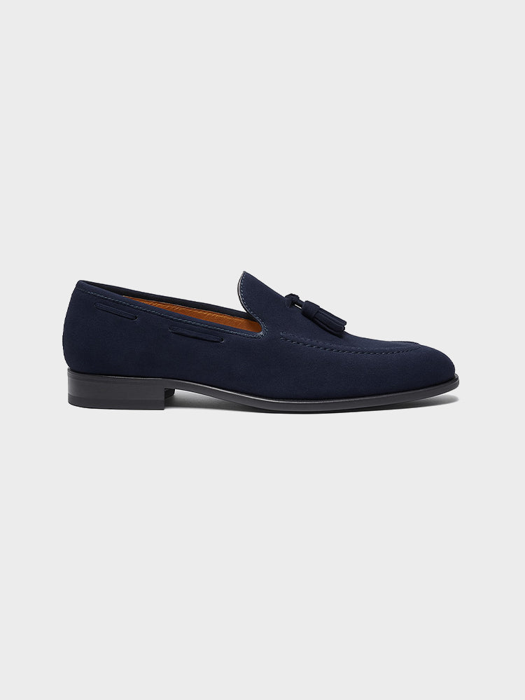 Loafer aus Veloursleder mit Quasten - Adelmar