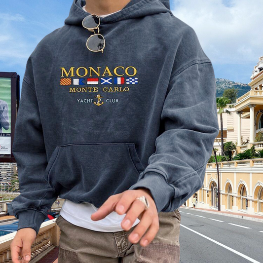 Hoodie MONACO mit Stickerei - Adelmar