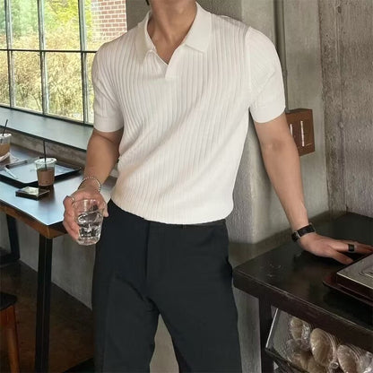 Poloshirt CHUNCHEON mit V-Ausschnitt - Adelmar