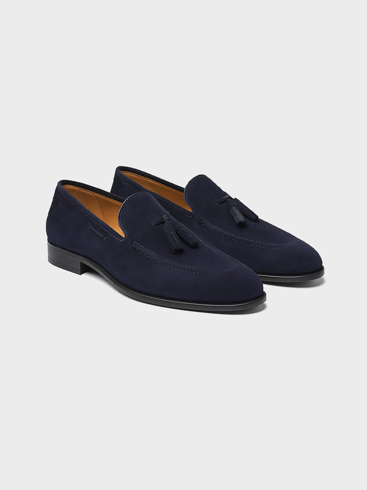 Loafer aus Veloursleder mit Quasten - Adelmar