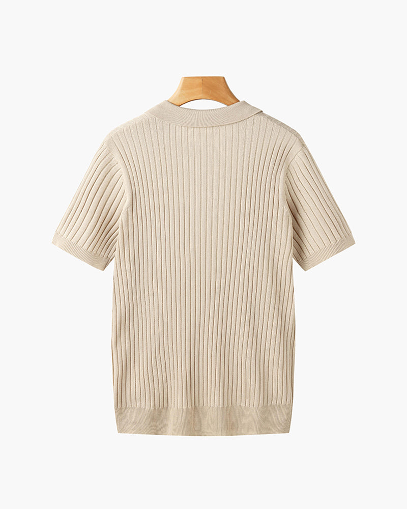 Poloshirt CHUNCHEON mit V-Ausschnitt - Adelmar