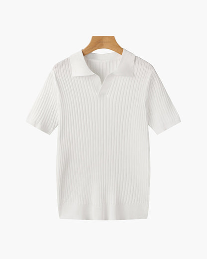 Poloshirt CHUNCHEON mit V-Ausschnitt - Adelmar