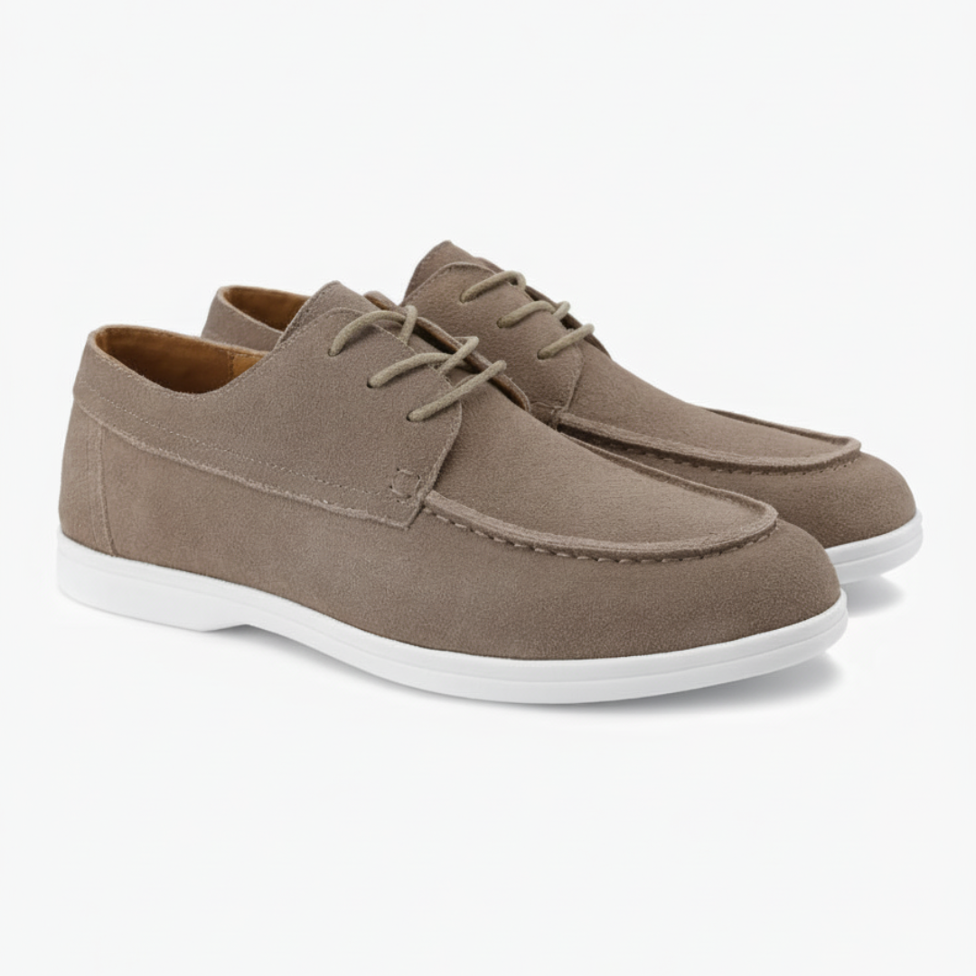 Schuhe aus Veloursleder mit Schnürung - Adelmar