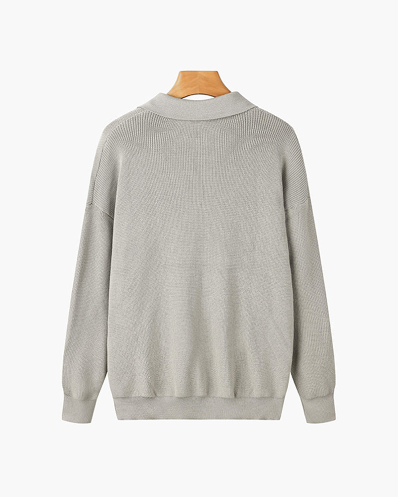 Pullover RASON aus Baumwolle mit Reißverschluss - Adelmar