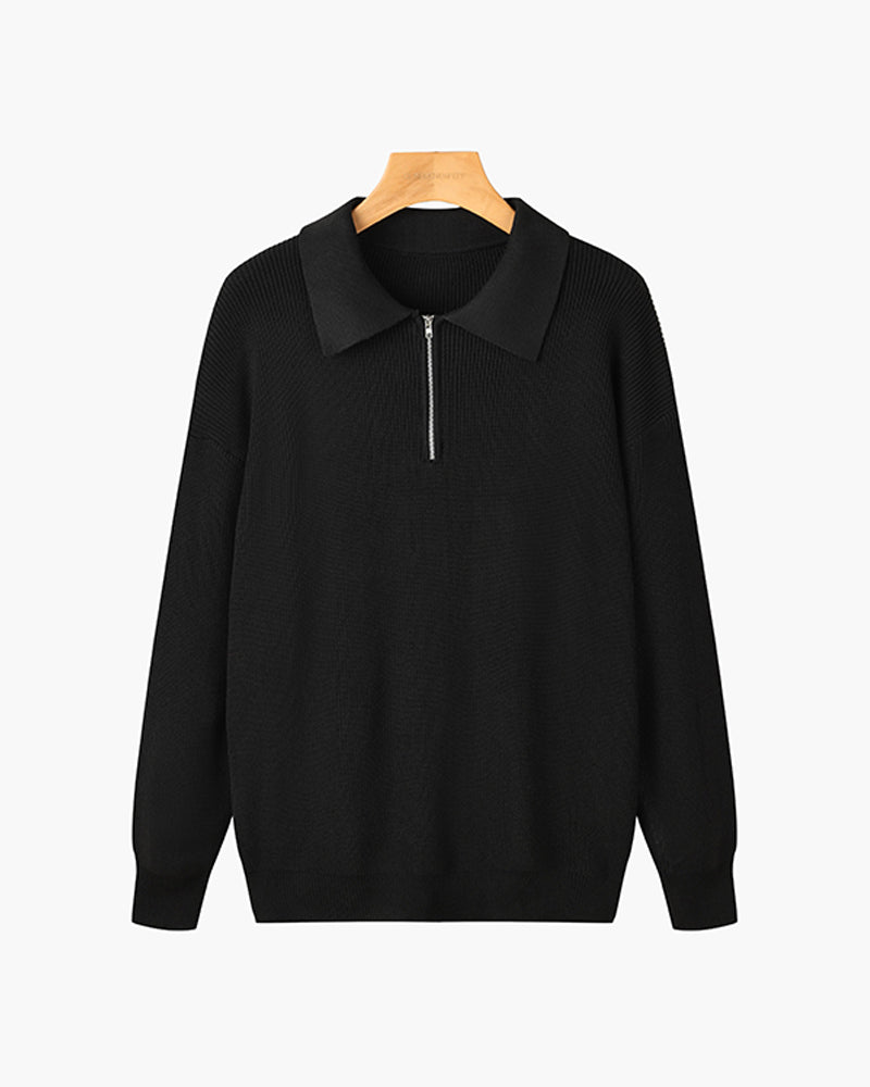 Pullover RASON aus Baumwolle mit Reißverschluss - Adelmar