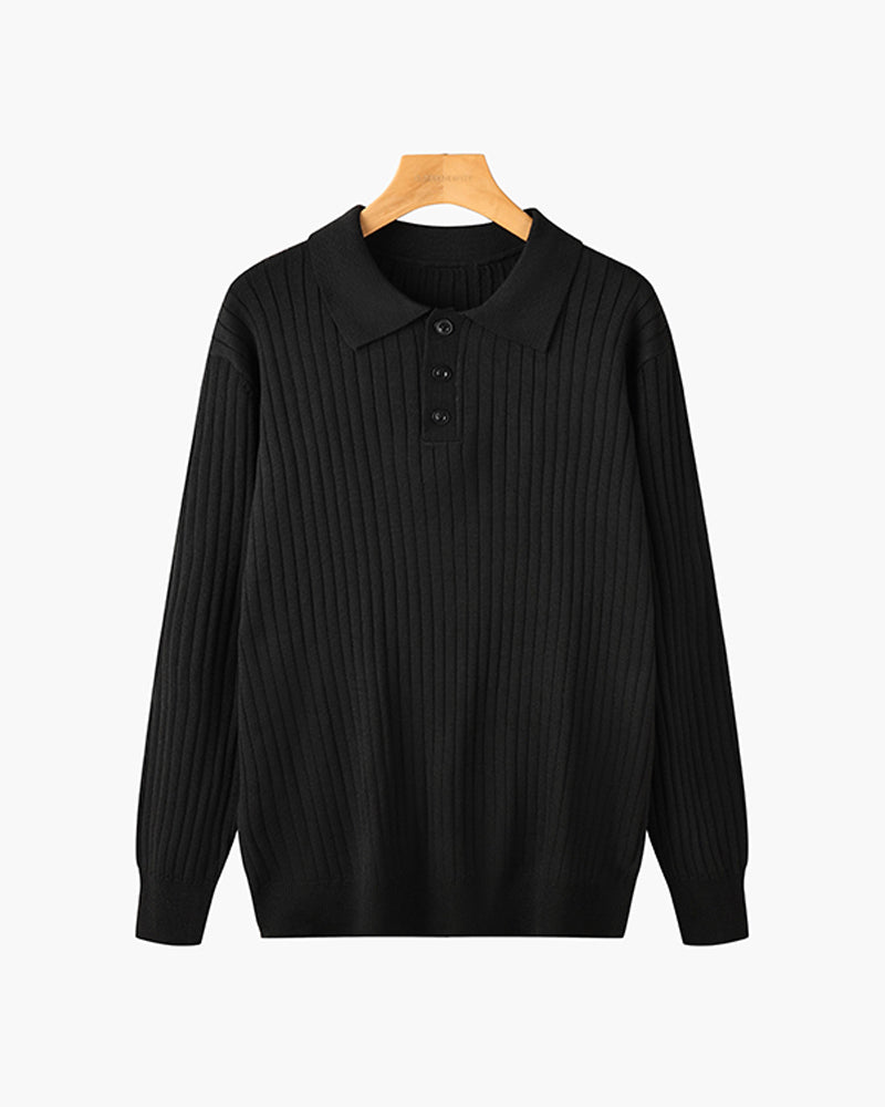 Poloshirt SEOJIN aus Baumwolle mit langen Ärmeln - Adelmar