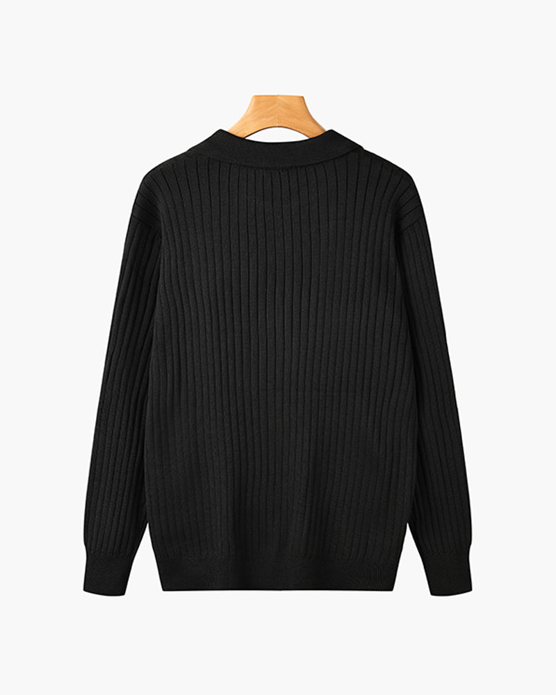 Poloshirt SEOJIN aus Baumwolle mit langen Ärmeln - Adelmar