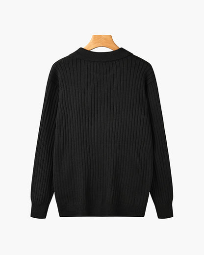 Poloshirt SEOJIN aus Baumwolle mit langen Ärmeln - Adelmar