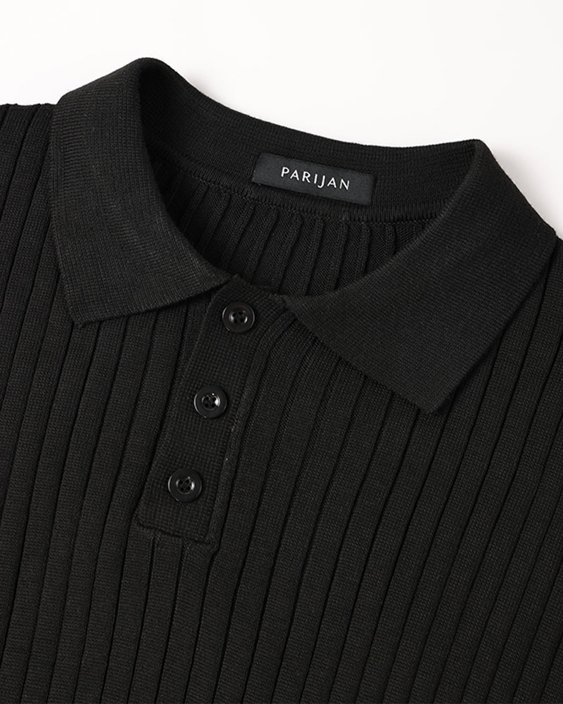 Poloshirt SEOJIN aus Baumwolle mit langen Ärmeln - Adelmar