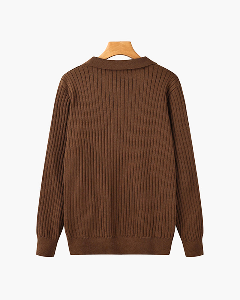 Poloshirt SEOJIN aus Baumwolle mit langen Ärmeln - Adelmar