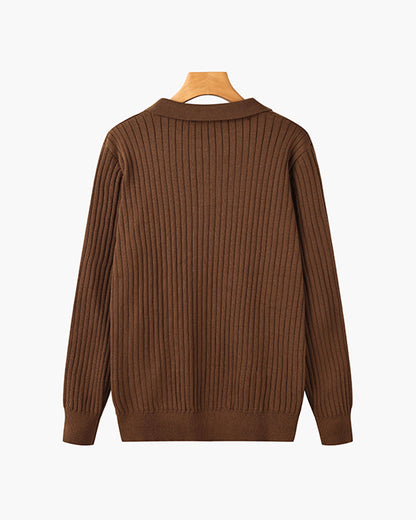 Poloshirt SEOJIN aus Baumwolle mit langen Ärmeln - Adelmar